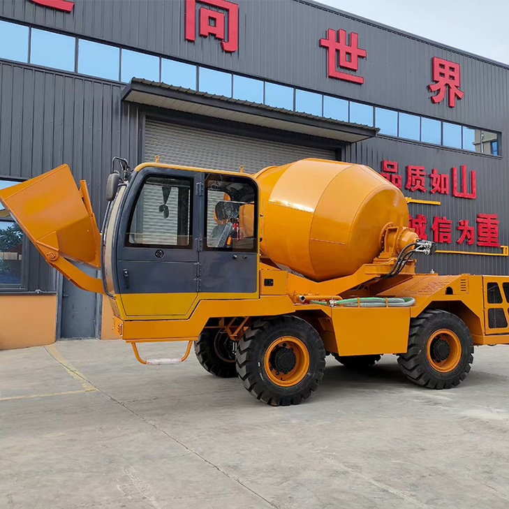 self-loading concrete mixer 