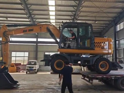 Jo'nash joyida suratga olish: SZL180 g'ildirakli ekskavator