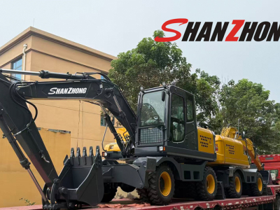 Two SZL150 Wheel Excavators of Shanzhong Machinery Set Off Honorably​