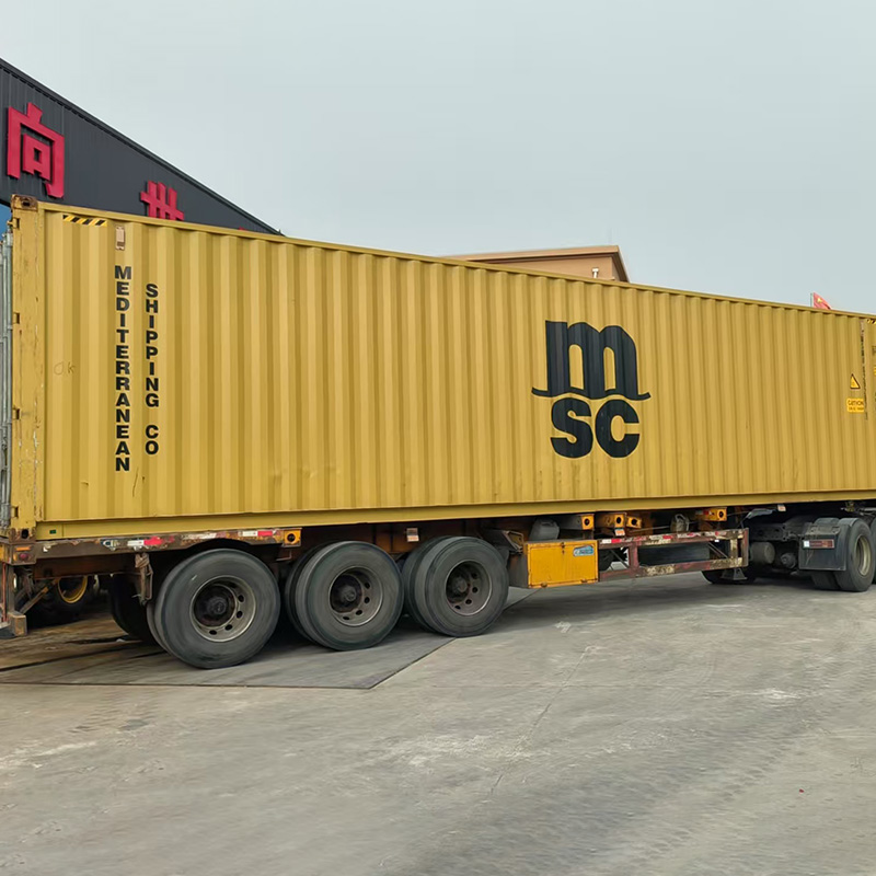 Wheel excavator container shipment to Africa
